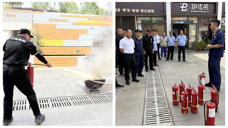 華通商貿聯合社區開展消防安全演習