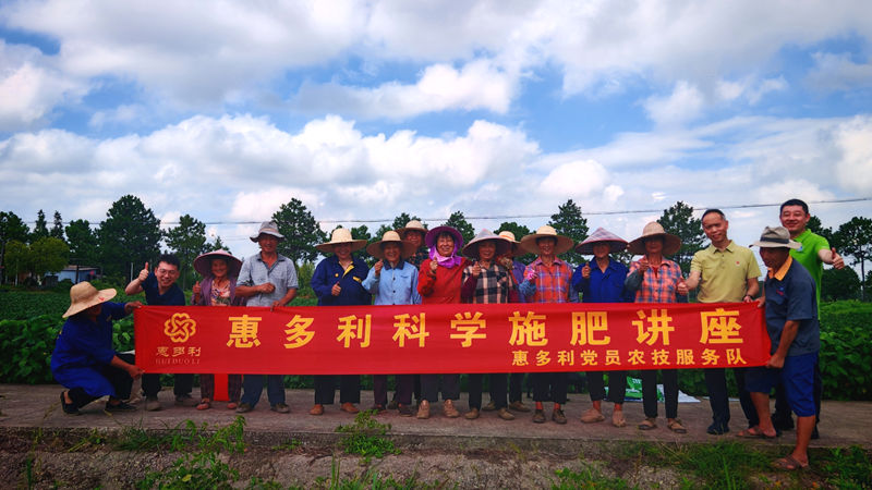 惠多利黨員農(nóng)技服務(wù)隊舉辦毛豆種植技術(shù)田間觀摩會